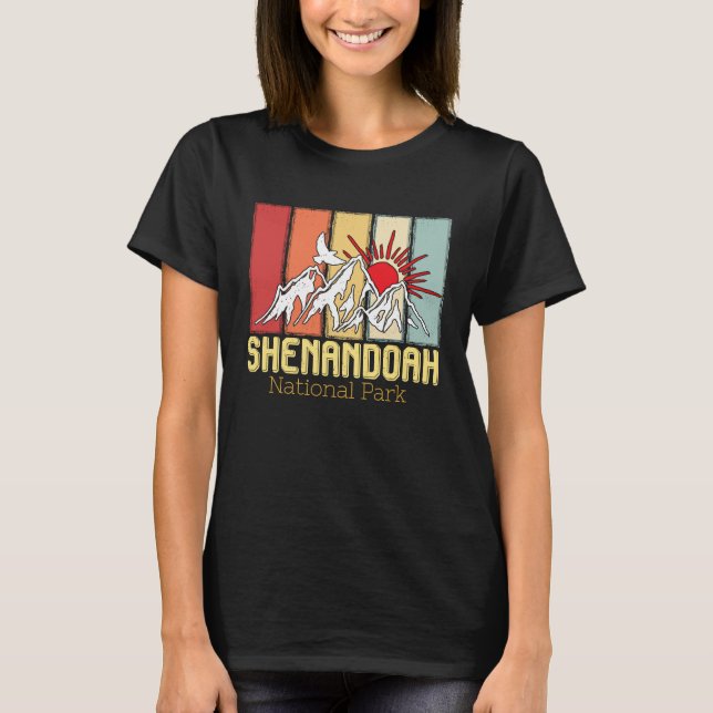 National Park Shenandoah Souvenir Mountains Hike V T-Shirt (Vorderseite)