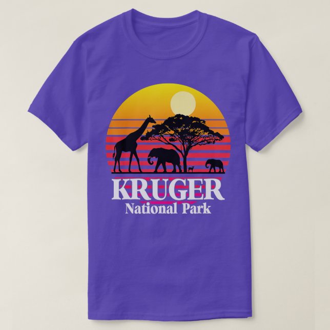 National Park South Africa Safari Kruger Elephant  T-Shirt (Design vorne)