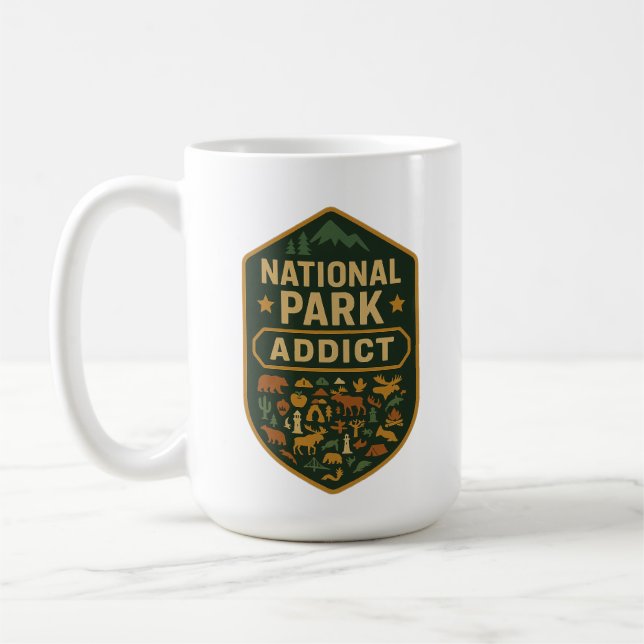 National Park Sucht Premium Kaffeetasse (Links)