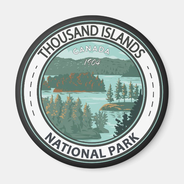 National Park Thousand Islands Abzeichen Magnet (Vorne)