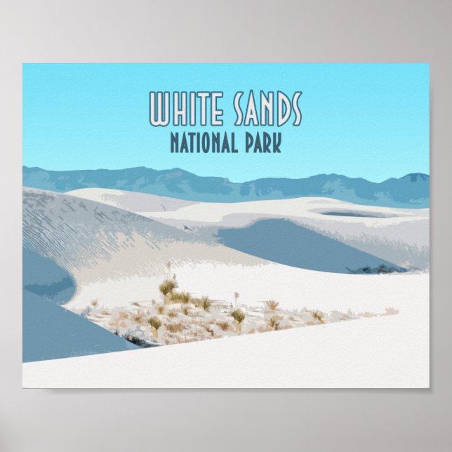 National Park White Sands New Mexico Poster (Vorne)