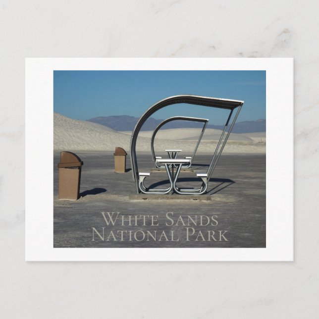 National Park White Sands New Mexico Postkarte (Vorderseite)