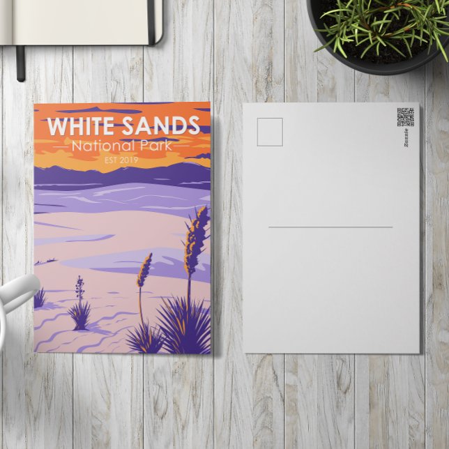 National Park White Sands New Mexico Vintag Postkarte (Von Creator hochgeladen)
