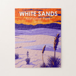 National Park White Sands New Mexico Vintag Puzzle