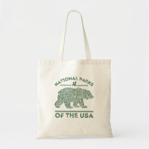 National Parks Bear Hiking Travel Camping Outdoors Tragetasche