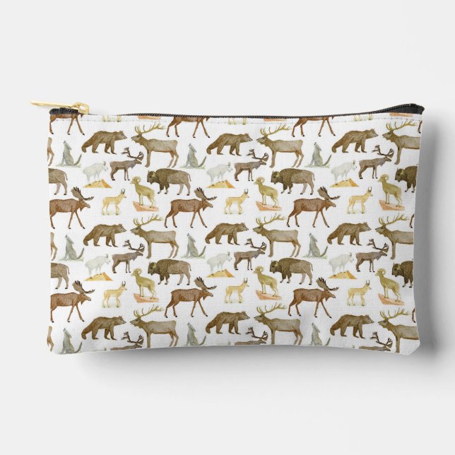National Parks Wildlife Zipper Pouch Zubehörtasche (Vorderseite)