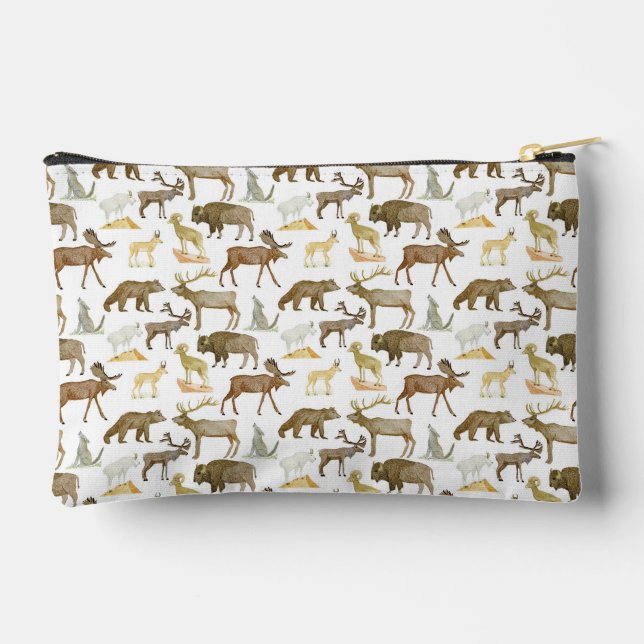 National Parks Wildlife Zipper Pouch Zubehörtasche (Rückseite)