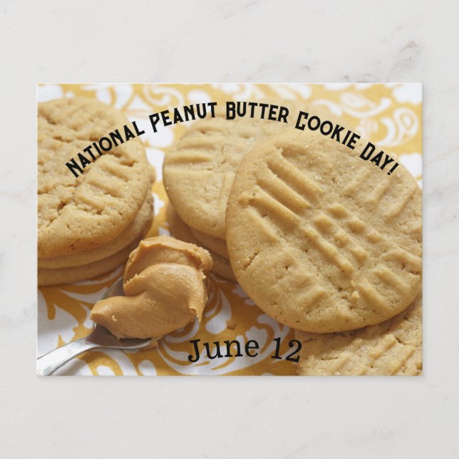 National Peanut Butter Cookie Day! Postkarte (Vorderseite)