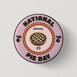 National Pie Day Cherry Pie Button