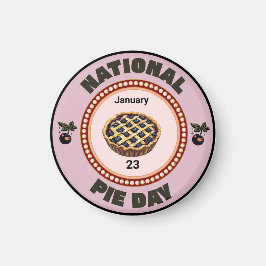 National Pie Day Cherry Pie Magnet