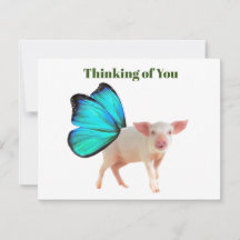 National Pig Day #2 Notecard
