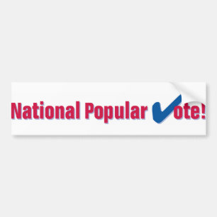 National Popular Vote Bumper Sticker Autoaufkleber