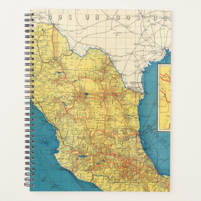 National Railroads of Mexico Map Planer (Vorderseite)