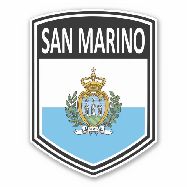 National - San Marino Aufkleber (Vorderseite)