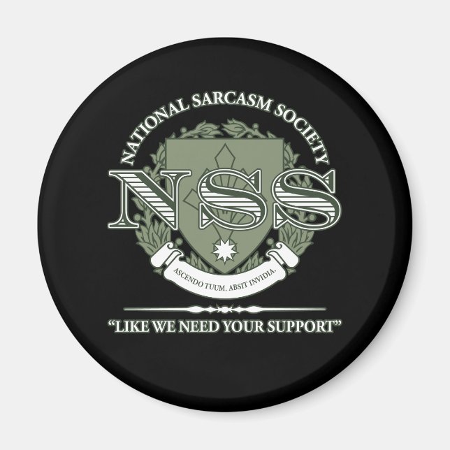 National Sarcasm Society Magnet (Vorne)