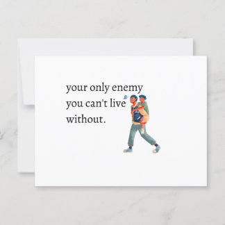 National Siblings Day Brothers Postkarte