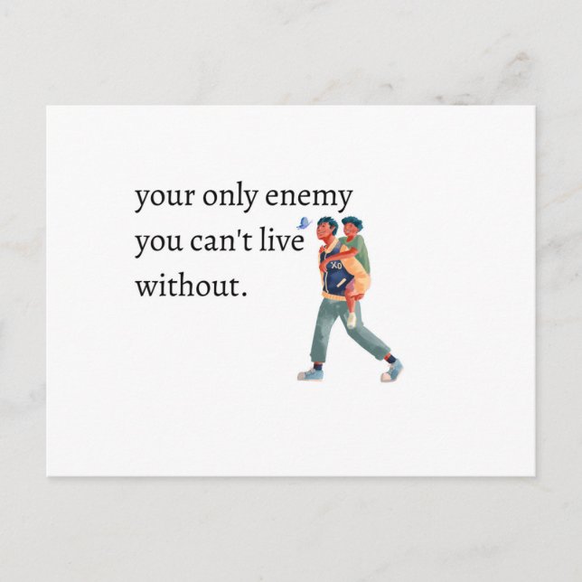 National Siblings Day Brothers Postkarte (Vorderseite)