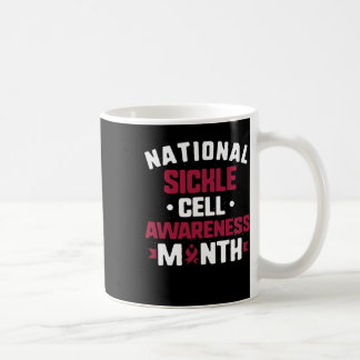 National Sickle Cell Awareness Montag Burgundy Rib Kaffeetasse