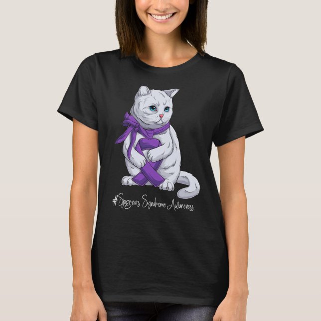 National Sjogren's Syndrome Awareness Month Lila T-Shirt (Vorderseite)