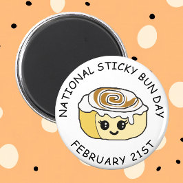National Sticky Bun Day 21. Februar Magnet