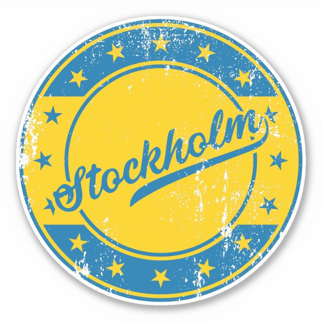 National - Stockholm Schweden | Schweden Sticker (Vorderseite)