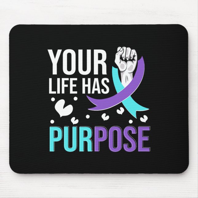 National Suicide Prevention Awareness Month Warrio Mousepad (Vorne)