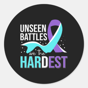 National Suicide Prevention Awareness Month Warrio Runder Aufkleber