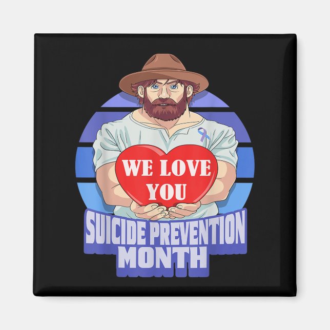 National Suicide Prevention Month Concerned Dad Lo Magnet (Vorne)