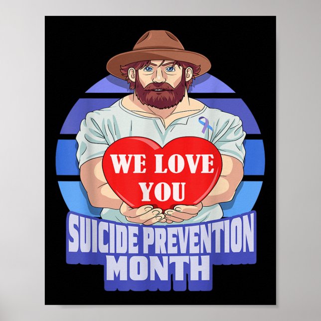 National Suicide Prevention Month Concerned Dad Lo Poster (Vorne)