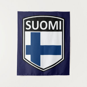 National - Suomi Wandteppich