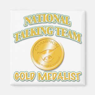 National Talking Team Gold Medalist Magnet
