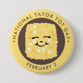 National Tater Tot Day, kawaii tot Button