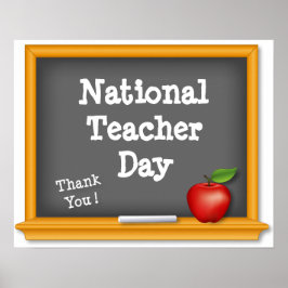National Teacher Day Poster, vielen Dank! Poster