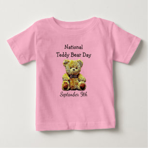 National Teddy Bear Day 9. September Feiertag Baby T-shirt
