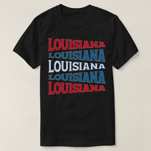 NATIONAL TEXT ART LOUISANA TShirt (Design vorne)