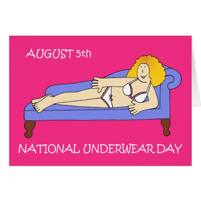 National Underwear Day August 5 (Vorderseite (Horizontal))