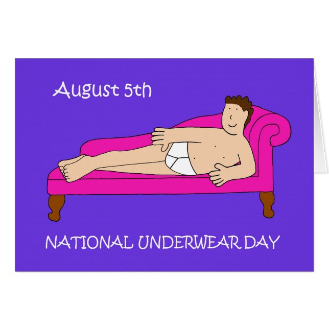 National Underwear Day August 5. (Vorderseite (Horizontal))