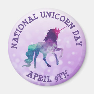National Unicorn Day 9. April Holidays Magnet
