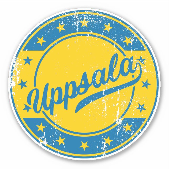 National - Uppsala Sverige | Schweden Sticker (Vorderseite)
