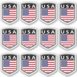 National - USA Aufkleber