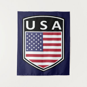National - USA Wandteppich