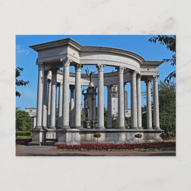 National War Memorial Cathays Park, Cardiff, Postkarte (Vorderseite)