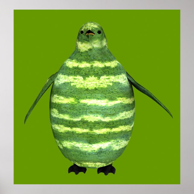 National Watermelon Day Penguin Poster (Vorne)