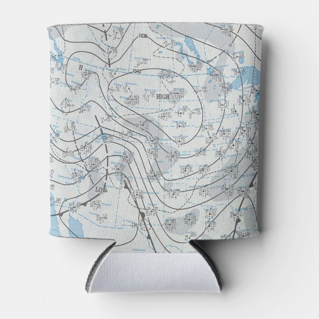 National Weather Map Dosenkühler (Vorderseite)