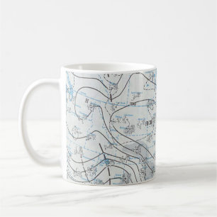 National Weather Map Kaffeetasse
