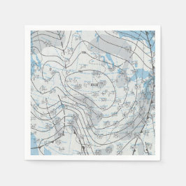 National Weather Map Serviette