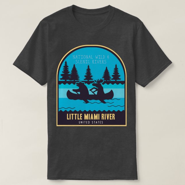 National Wild and Landschaftlich River T-Shirt (Design vorne)