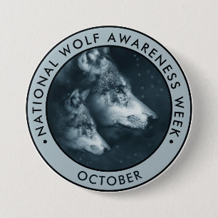 National Wolf Awareness Week Button
