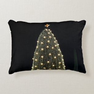 National Xmas Tree & Washington Monument at Night Dekokissen