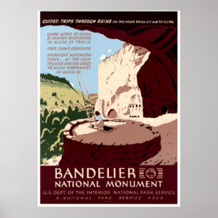 Nationaldenkmal Bandelier Poster
